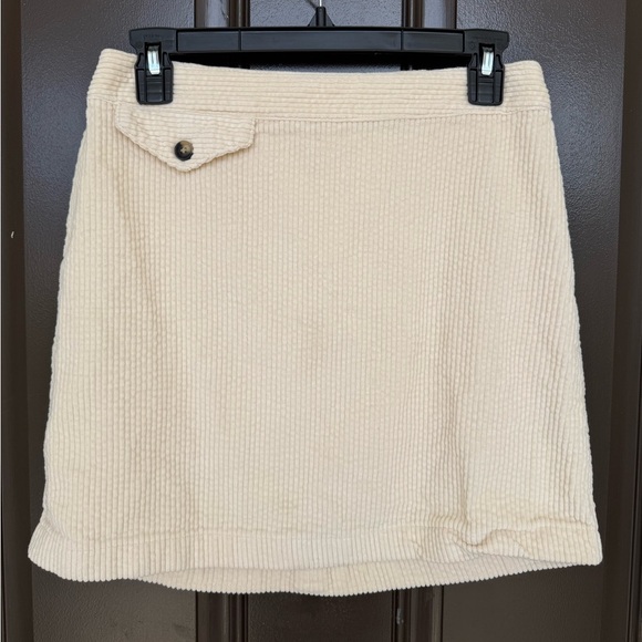Cream Corduroy Urban Outfitters Skirt - Picture 1 of 4